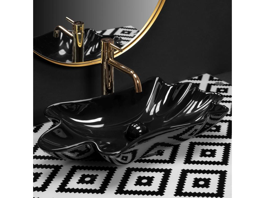 Domopure Black Countertop Washbasin LRQF59063