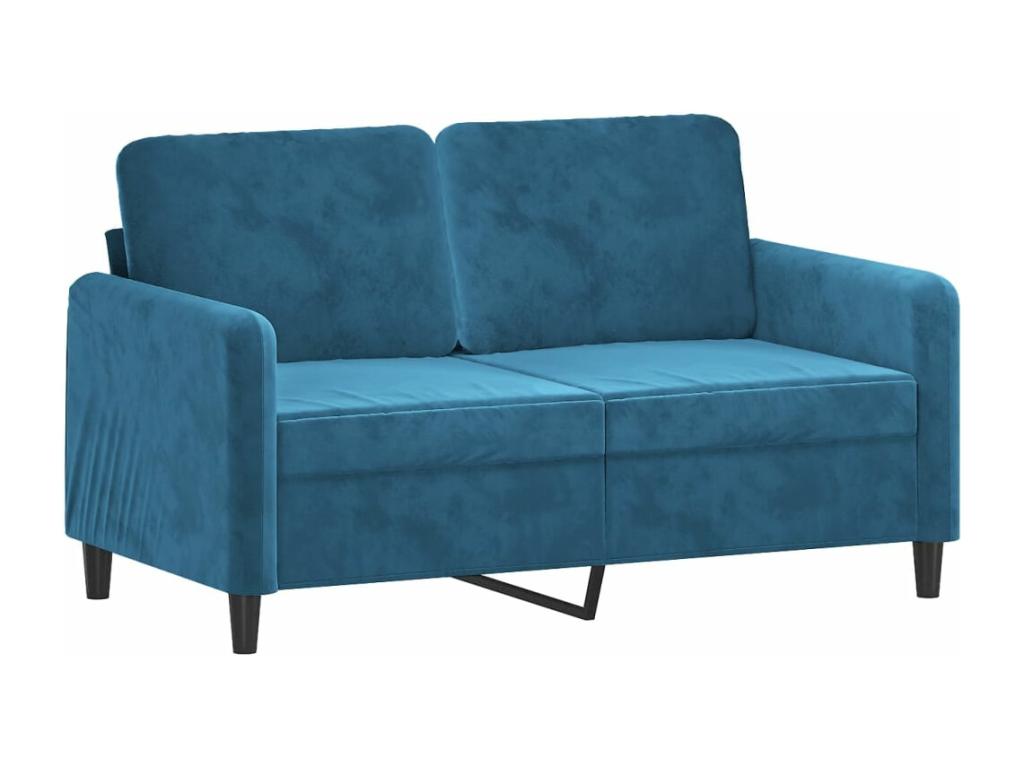 2-piece blue velvet sofa set WQUS49011