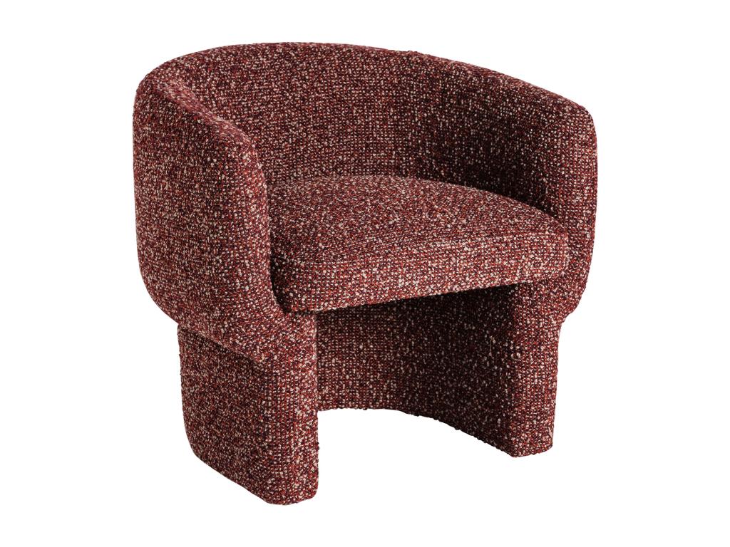 Chicyla brown polyester armchair 73x68x71 cm KZWD72723