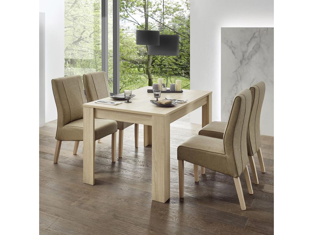 Chicyla - Extendable Dining Table, Wood Finish, Chicyla ATZN34667
