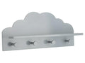 Domopureère Children's Cloud Grey 4 Hooks with Shelf JANO68544