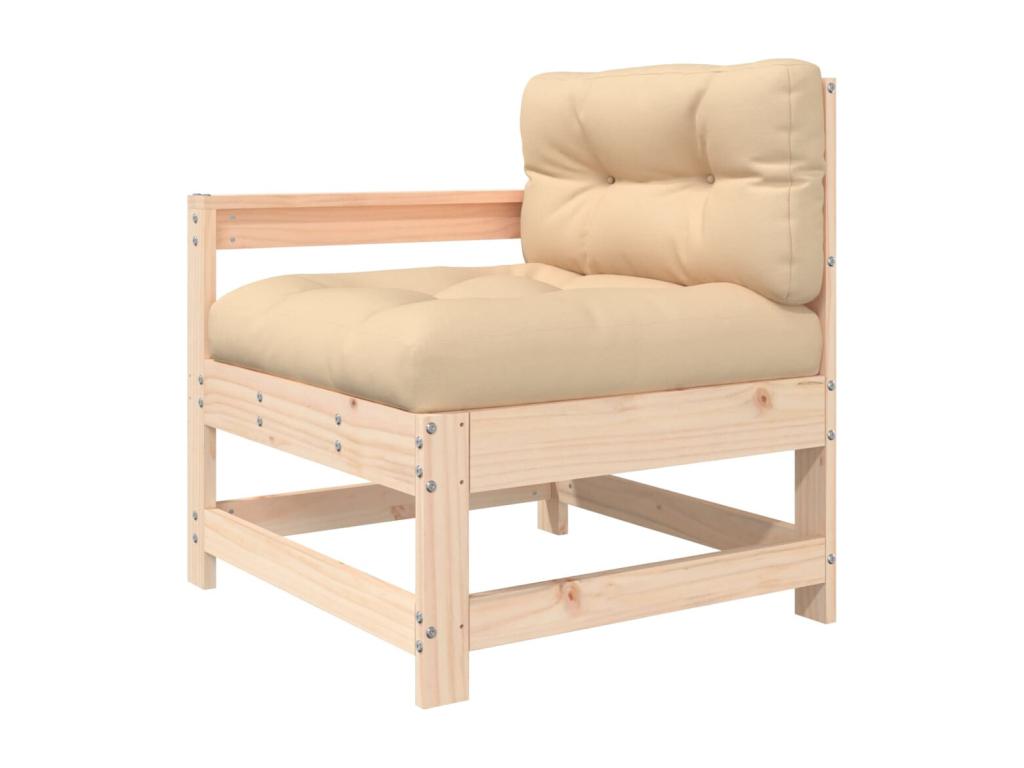 5-piece garden furniture set with cushions, solid wood WMXK23274