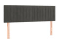 2-piece headboard set, dark grey, 72x5x78/88 cm, velvet, PKGY33583