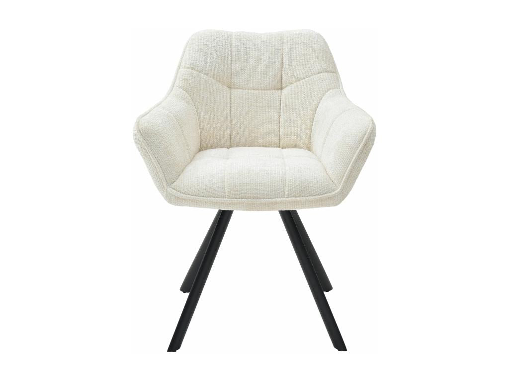 Chairs with armrests - Fabric - Cream - Domopure PDBA87380