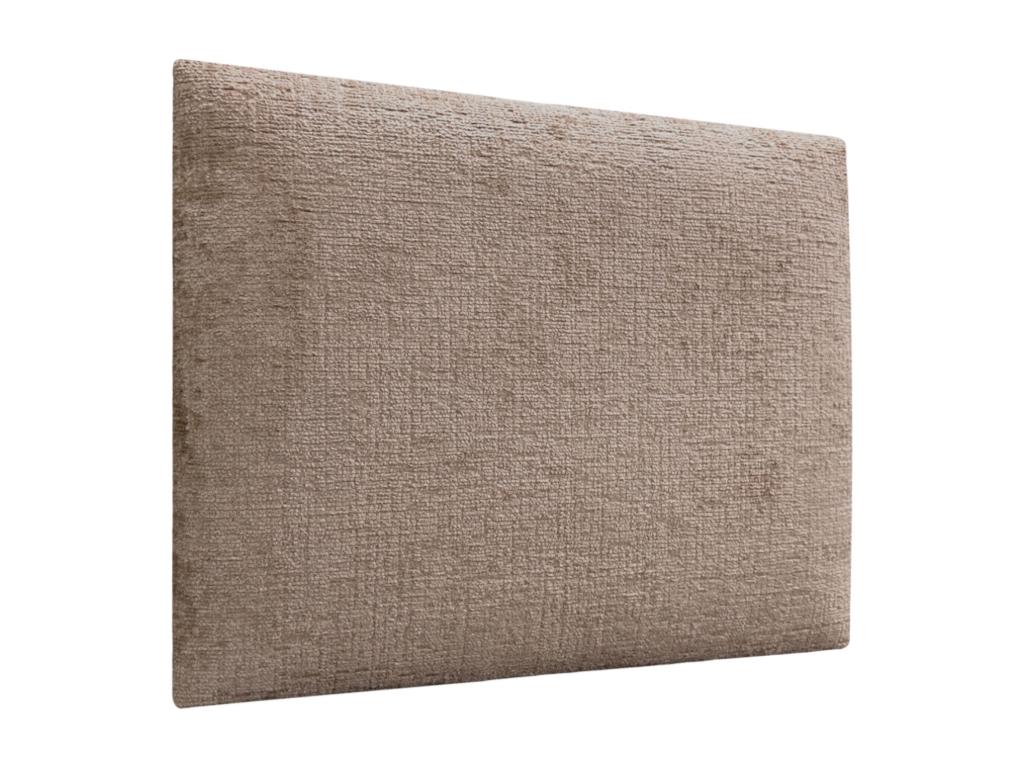 Domopure Upholstered Headboard in Eco-Friendly Wool, Composed of Interchangeable Self-Adhesive Panels, Luxury Upholstered Bedroom, Brown, 220 cm ODSQ04353