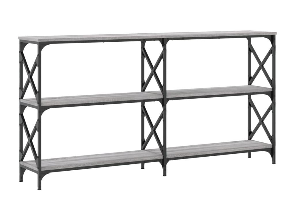 Chicyla console table, grey, 200x28x80.5 cm, engineered wood, QTSF59947