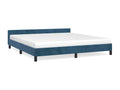 Dark blue velvet bed frame (mattress not included) 180x200 cm IQMY65868