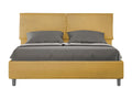 Chicyla QWBU18039 Upholstered Bed without Slatted Base 160x190 Ochre Microfiber