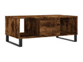 Smoked Oak Coffee Table 90x50x36.5 cm Engineered Wood QGXS82960