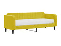 Daybed with yellow 80x200 cm velvet mattress SGKR32972