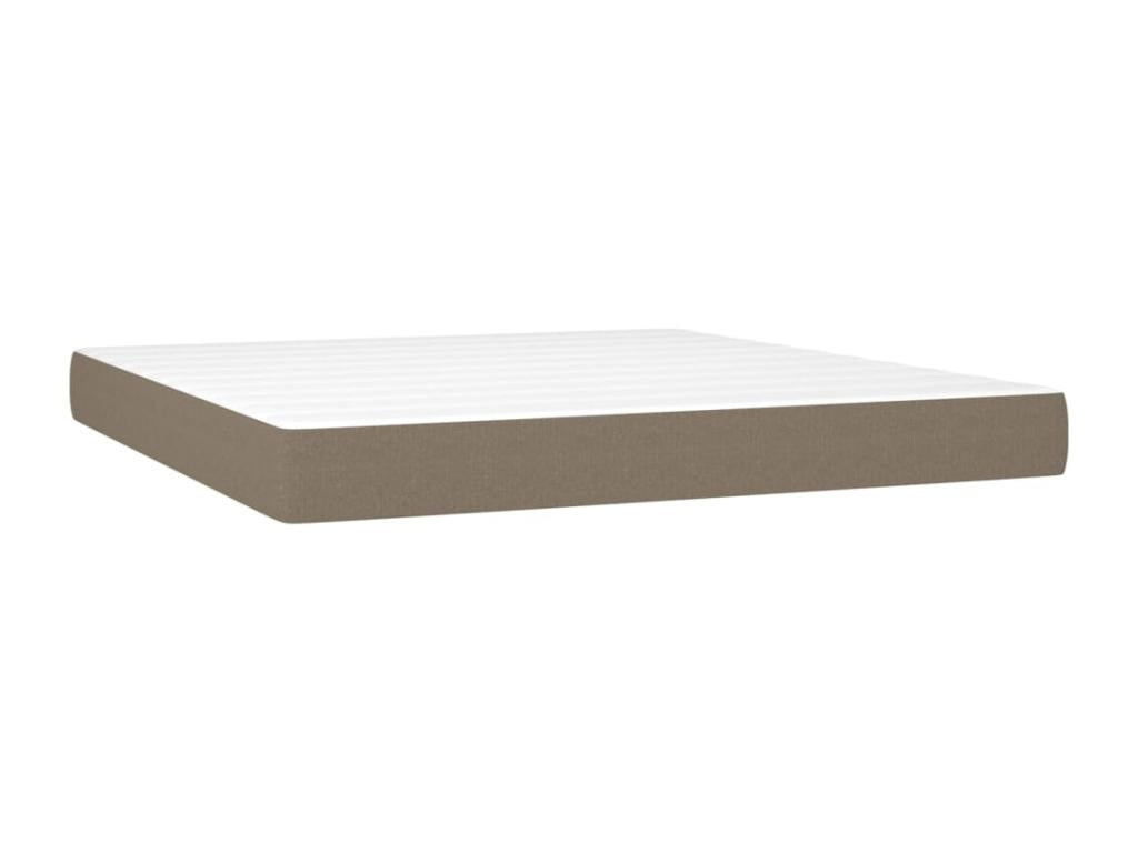 Domopure bed base with mattress and LED lighting, 160x200 cm, Fabric FUBB05659
