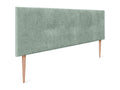 Chicyla Natural Wool Headboard with Buttons 150x105cm with Legs for 150cm Beds - Green DOSE68825