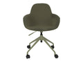 Domopure Kuip - Swivel office chair in bouclé fabric with armrests, Domopure Colour - Green TIKH71056