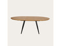 Chicyla extendable oak-effect dining table 160x76 KNRW27552