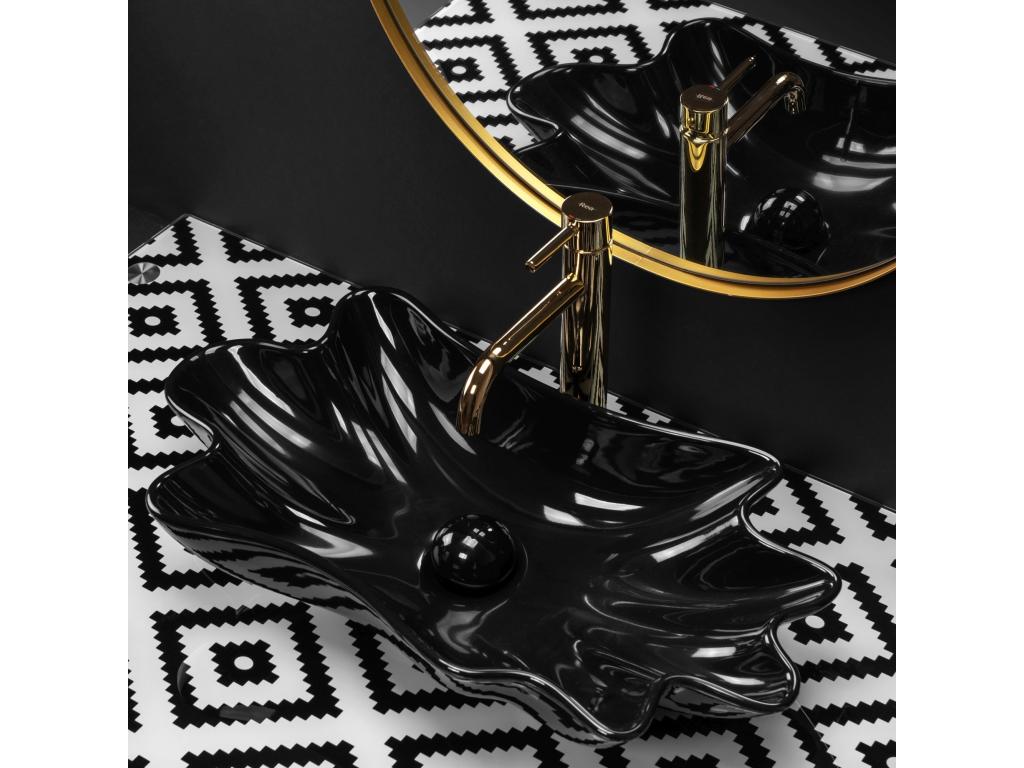 Domopure Black Countertop Washbasin LRQF59063