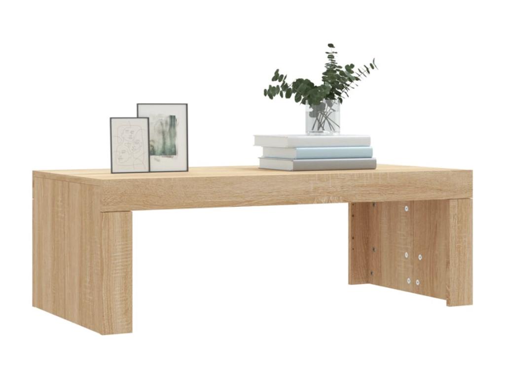 Chicyla oak coffee table 102x50x36 cm engineered wood UOOG62136