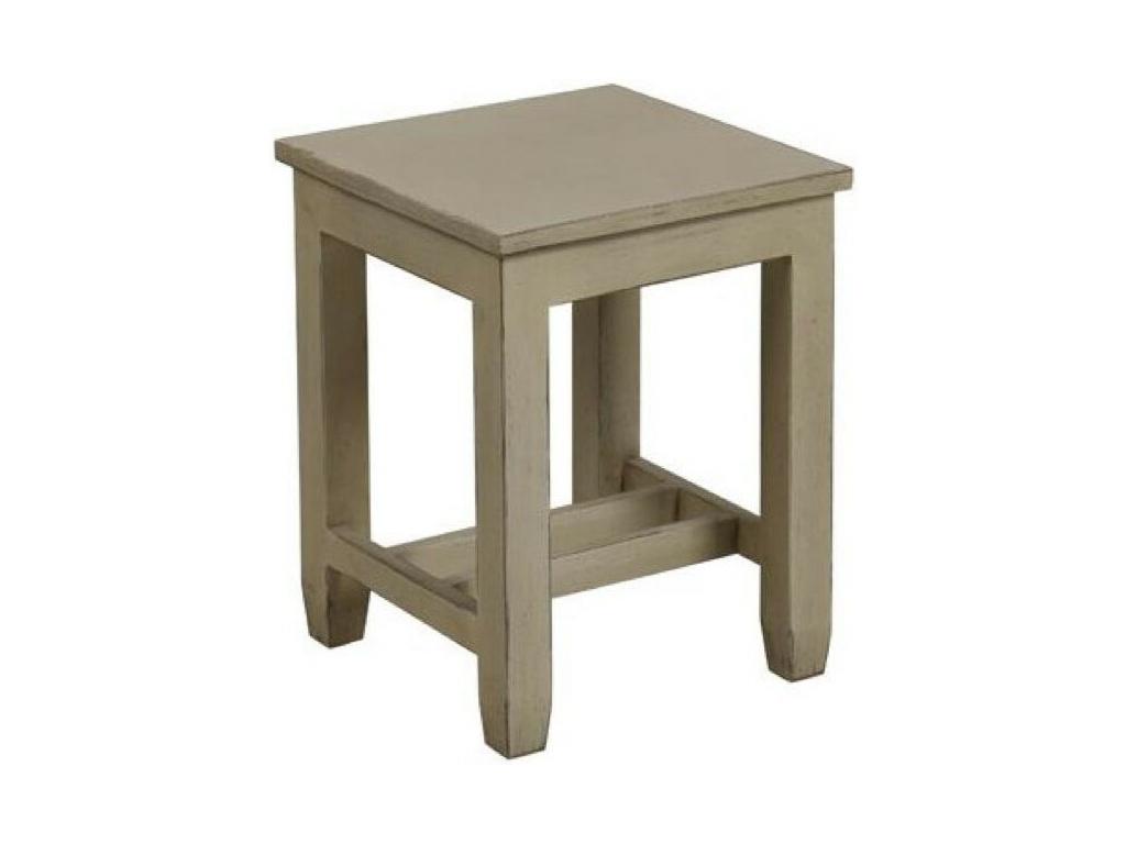 Beige Wooden Stool - Chicyla KEPJ74271