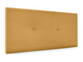 Chicyla Aqualine Smooth Fabric Headboard with Buttons 90x50cm for 80/90cm Beds - Mustard ZHOH48516
