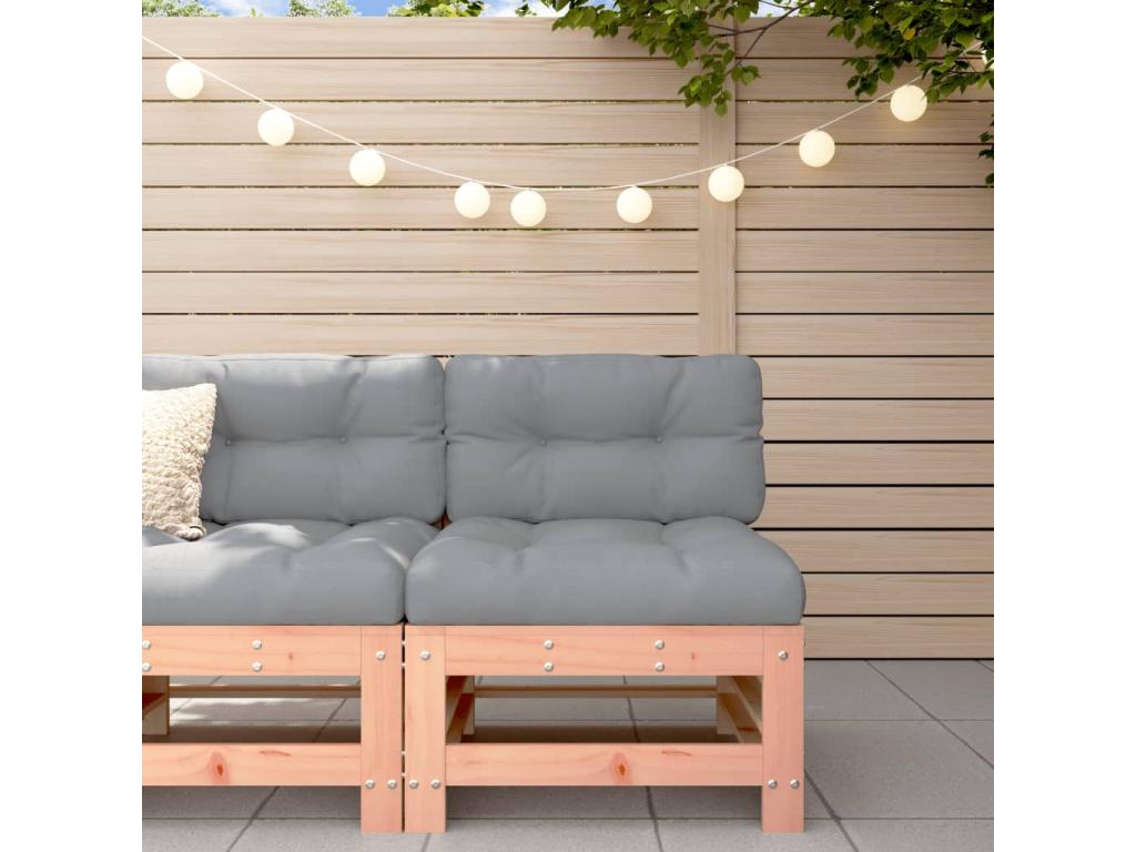 Central sofa with solid wood cushions Meublori