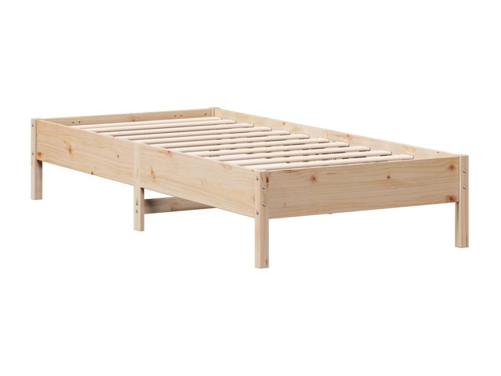 Bed frame 90x200 cm solid pine wood FOSJ72333