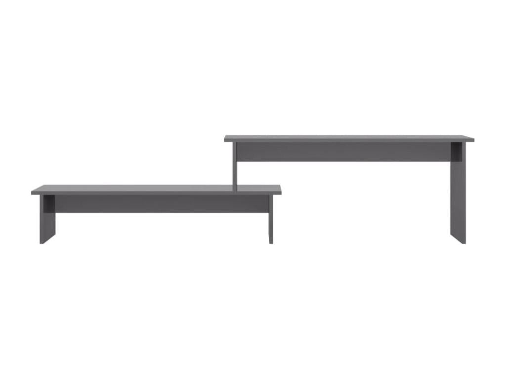 TV stand, glossy grey, 180x30x43 cm, chipboard, MVMH76886