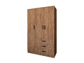Easy AKMX46997 3-Door 3-Drawer Particleboard Wardrobe