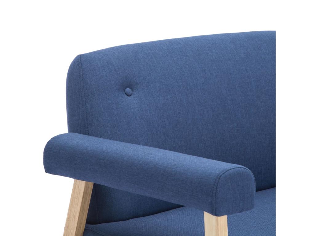 2-seater sofa, blue fabric SVEG18741