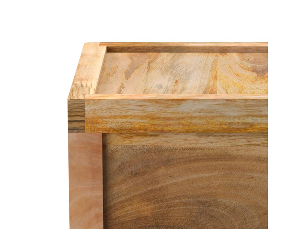 Chicyla WUJX79608 Mango Wood Bedside Table with 1 Drawer