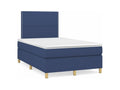 Domopure bed base with mattress, blue, 120x200 cm, fabric, UDBO44454