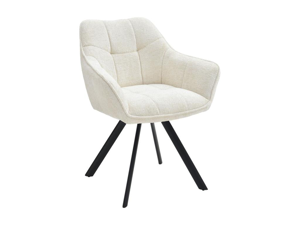 Chairs with armrests - Fabric - Cream - Domopure PDBA87380