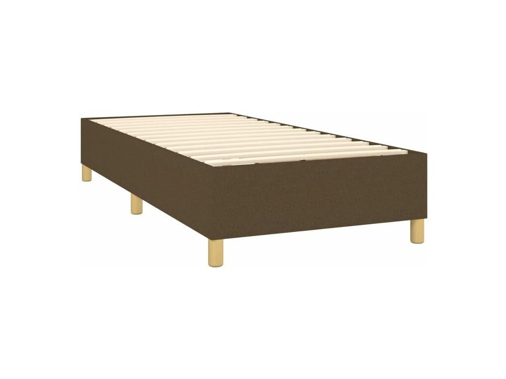 Bed base with dark brown mattress, 90x200 cm