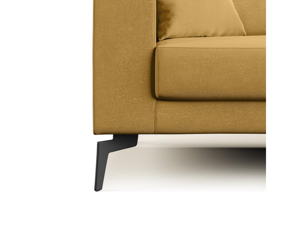 Domopure Modern Detachable Microfiber Sofa T11 166 cm Yellow PZYP86704