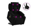 Black Fabric Reclining Massage Chair