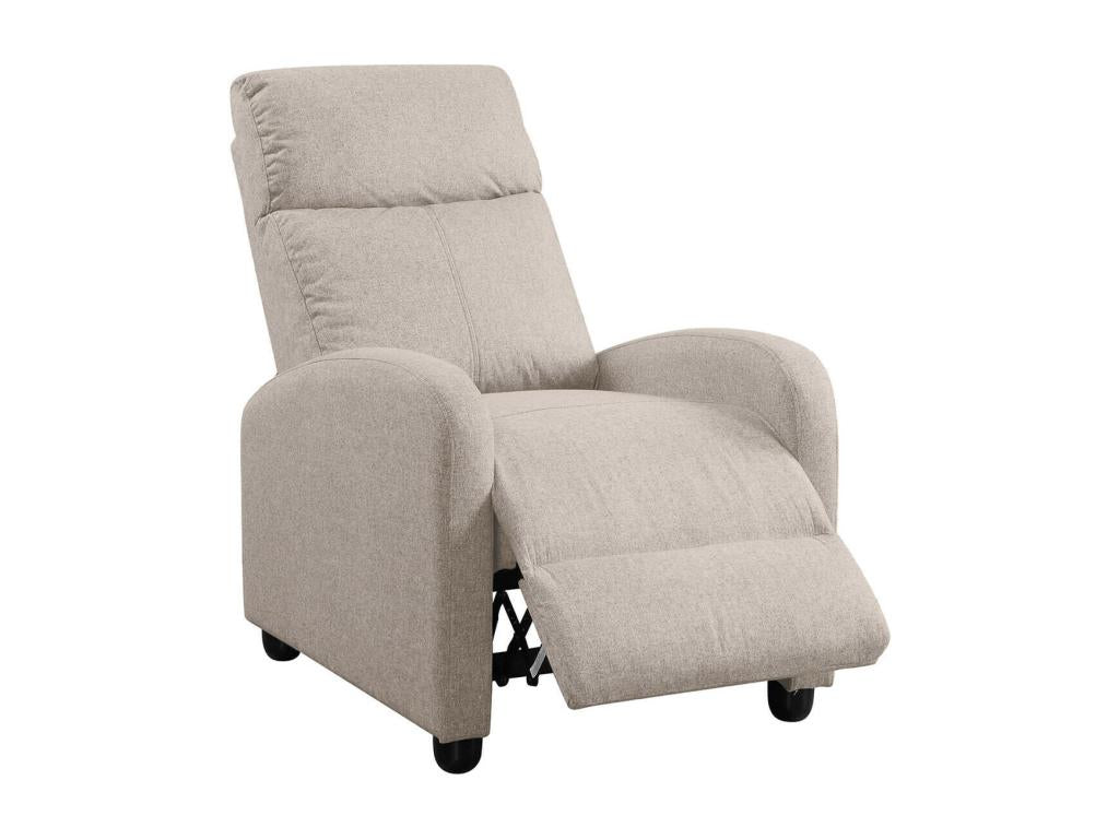 Meublori - Meublori Pushback Armchair, Grey Fabric