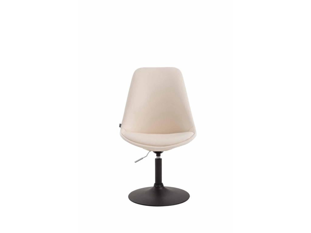 Dining chair - Faux leather / Metal - Cream - Domopure XFKI00443