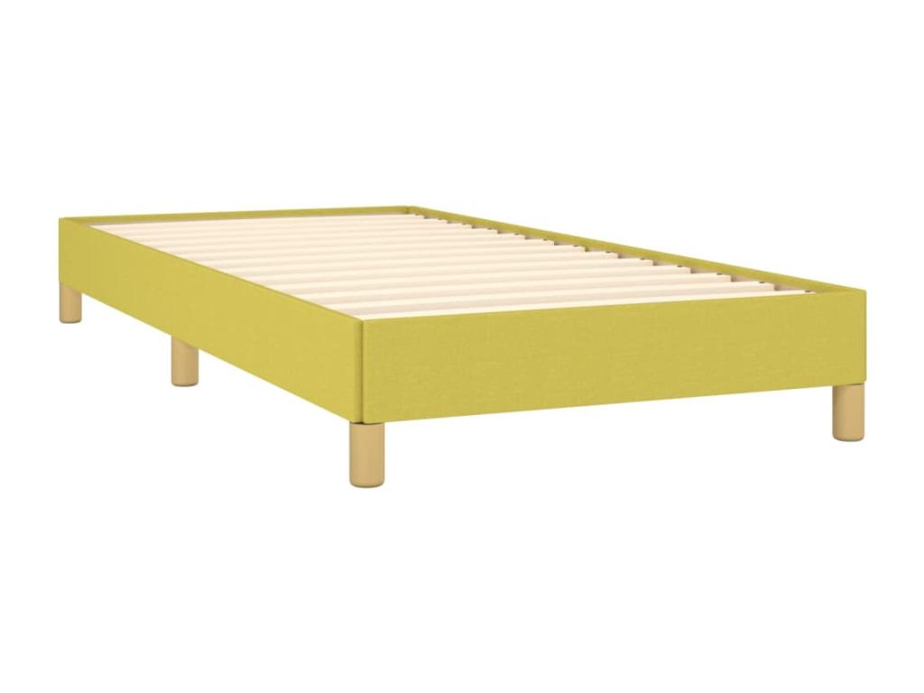 Bed frame without mattress, green, 80x200 cm, fabric, NORP48155