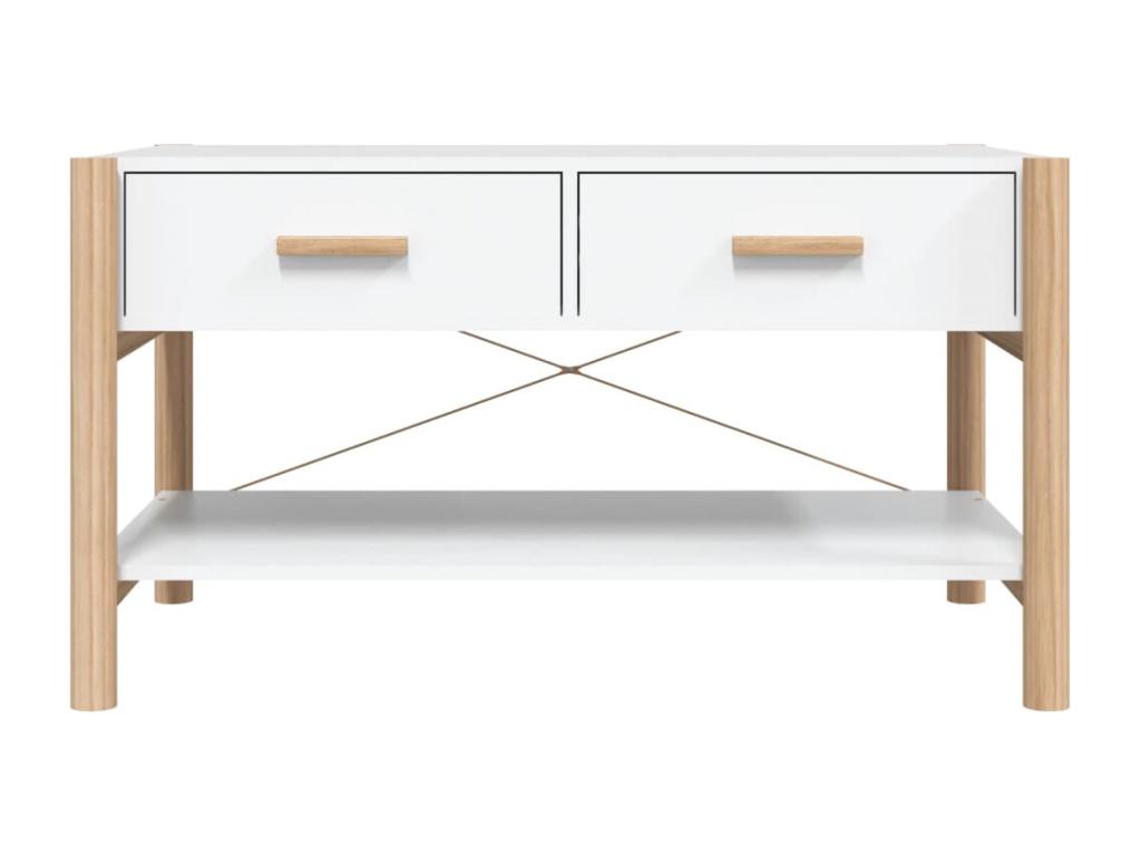 Coffee table, white, 82x48x45 cm, engineered wood, CCGG02251