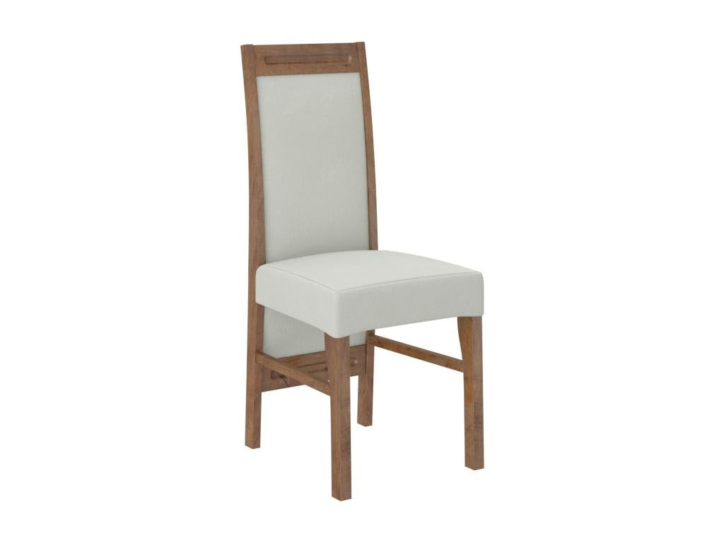 Chicyla-Tissu 27121 ANCN64038 Brown wooden chair with choice of fabric