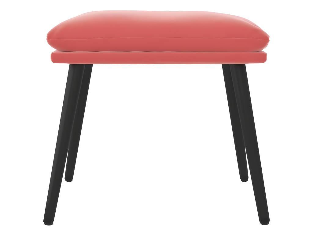 Pink Footrest 45x29.5x35 cm Velvet LDSQ95954