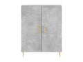 High sideboard, concrete grey, 69.5x34x180 cm, engineered wood, QZQC91542