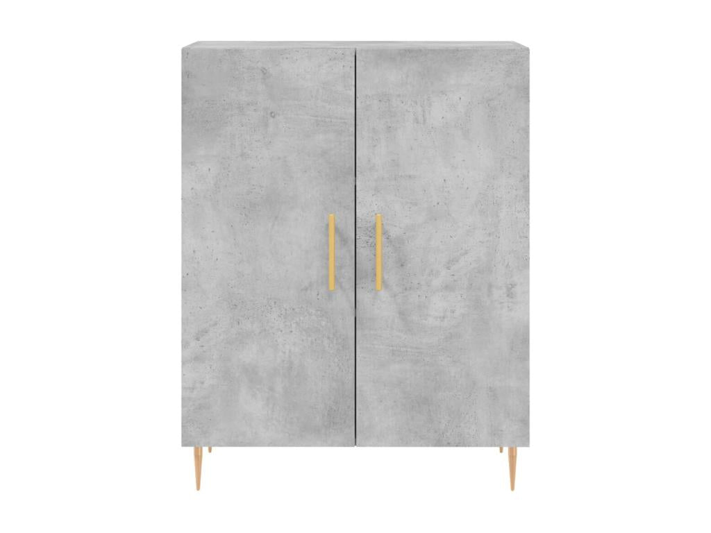High sideboard, concrete grey, 69.5x34x180 cm, engineered wood, QZQC91542