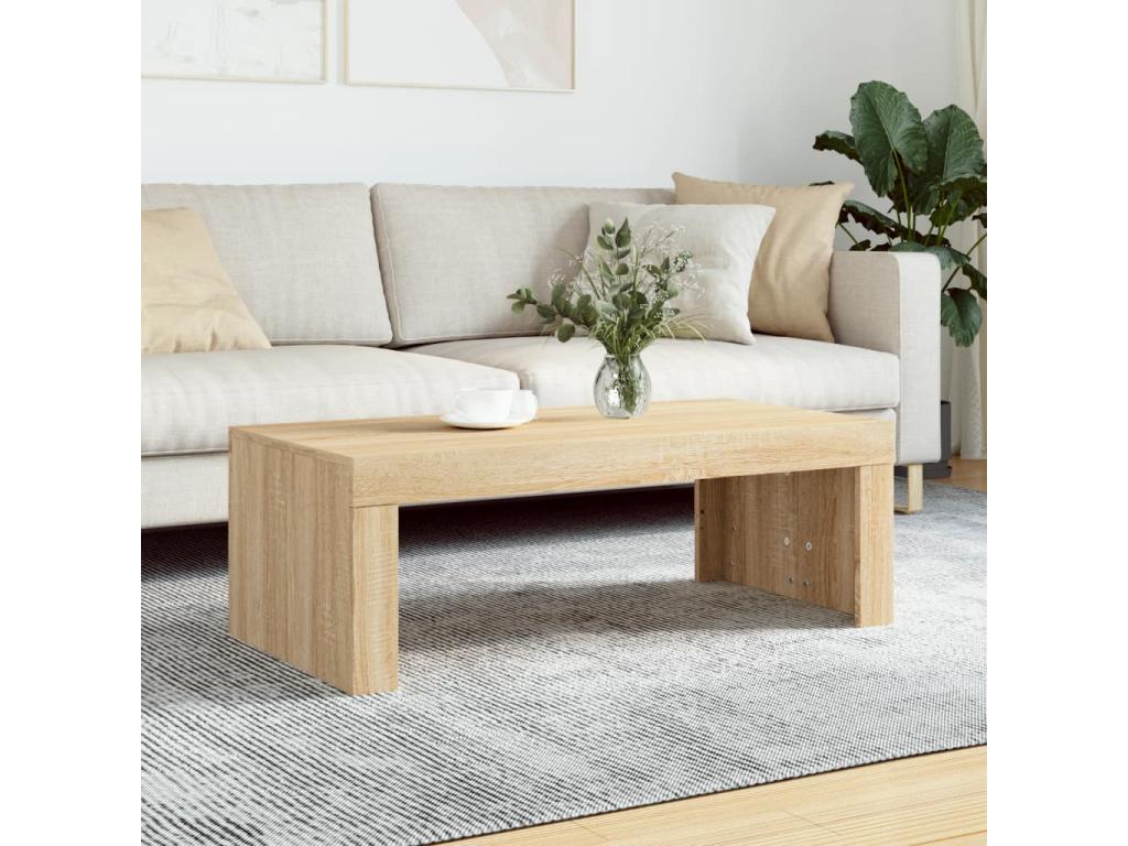 Chicyla oak coffee table 102x50x36 cm engineered wood UOOG62136